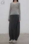 SWAYING 24 Autumn and Winter Low Round Neck Wool Bottoming Shirt SW-SW24AW1T21-QH Light Gray SW24AW1T22